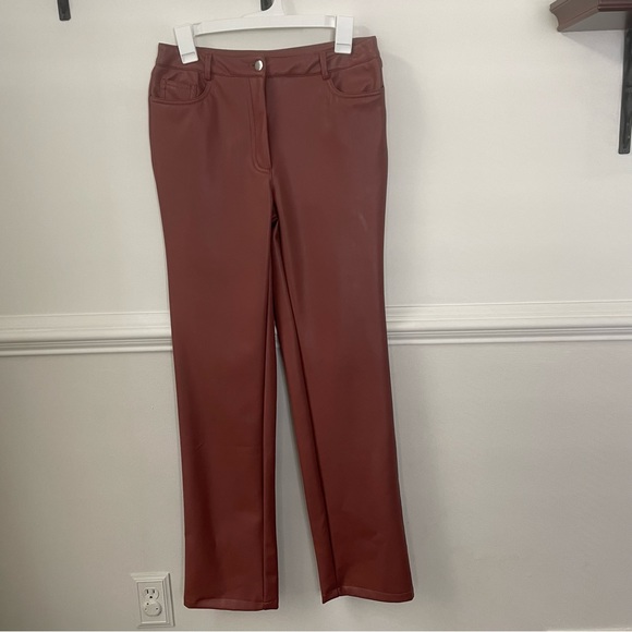 Forever 21 faux leather flare pants size medium - Picture 9 of 10